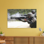 Toile Marines tirant des fusils de chasse (Insitu(Salon))