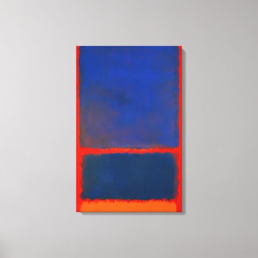 Toile Mark Rothko - Bleu, Orange, Rouge - 1961 (Recto)