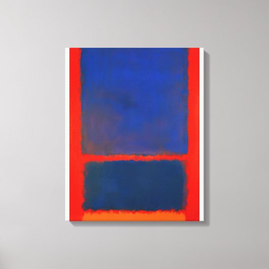Toile Mark Rothko - Bleu, Orange, Rouge - 1961 (Recto)