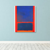 Toile Mark Rothko - Bleu, Orange, Rouge - 1961 (Insitu (Plancher de Bois))