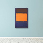Toile Mark Rothko - Brown, orange, bleu sur Maroon - c.1 (Insitu (Plancher de Bois))