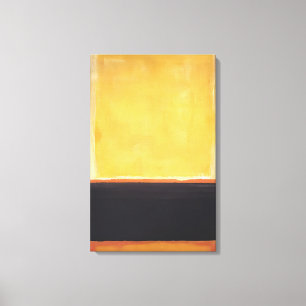 Toile Mark Rothko - Jaune, Charbon, Brown - 1953