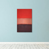 Toile Mark Rothko - No. 46 Noir, ocre, rouge sur rouge - (Insitu (Plancher de Bois))