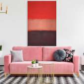 Toile Mark Rothko - No. 46 Noir, ocre, rouge sur rouge - (Insitu(Salon))