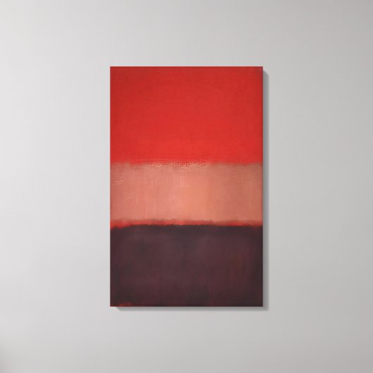 Toile Mark Rothko - No. 46 Noir, ocre, rouge sur rouge - (Recto)
