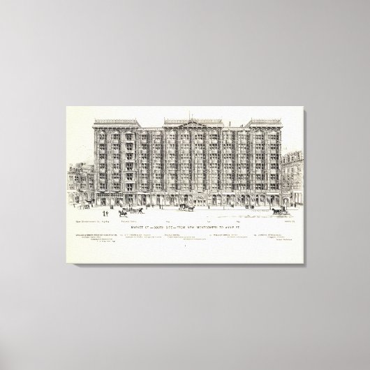 Toile Market South side New Montgomery et Annie (Recto)