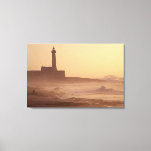 Toile Maroc, Rabat, Phare au coucher du soleil avec