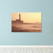 Toile Maroc, Rabat, Phare au coucher du soleil avec (Insitu (Plancher de Bois))