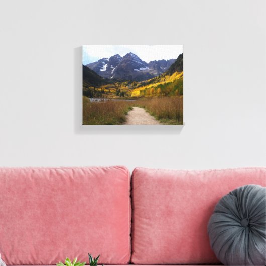 Toile Maroon Bells Colorado (Insitu(Salon))