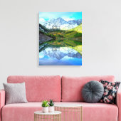 Toile Maroon Bells se reflétant dans le lac Maroon (Insitu(Salon))