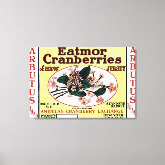 Toile Marque Arbutus Eatmor Cranberries (Recto)