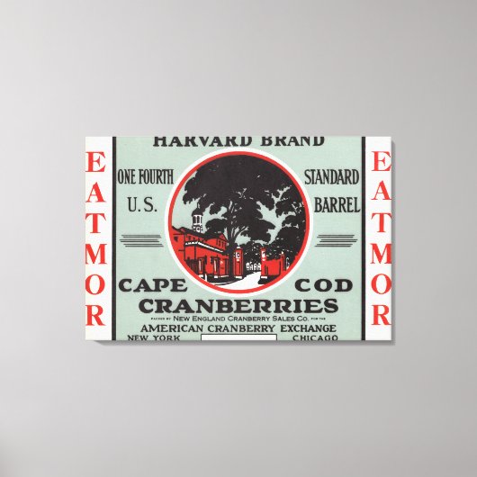 Toile Marque Cape Cod Harvard Eatmor Cranberries (Recto)