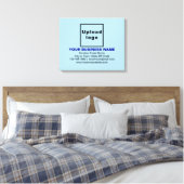 Toile Marque commerciale sur rectangle bleu clair (Insitu(Chambre))