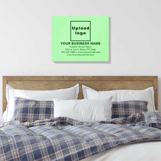 Toile Marque d'affaires sur rectangle vert clair (Insitu(Chambre))