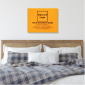 Toile Marque d'entreprise sur un rectangle de couleur or (Insitu(Chambre))