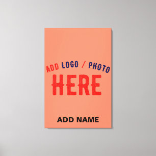 TOILE MARQUE MODERNE MODERNE CORAL ORANGE VÉRIFIÉE