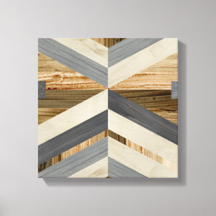 Toile Marqueterie géométrique