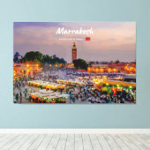 Toile Marrakech, Maroc - Place Jemaa el Fnaa (Insitu (Plancher de Bois))