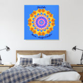 Toile Mars Fleur de naissance personnalisée Mandala Zen (Insitu(Chambre))