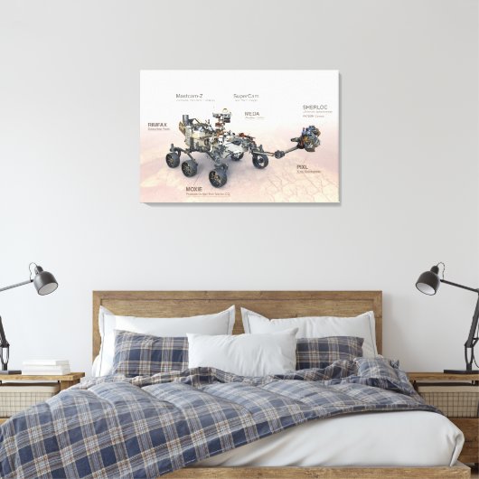 Toile Mars La Persévérance Rover Avec Instruments (Insitu(Chambre))
