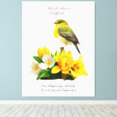 Toile Mars Mois de naissance Fleur vibrante Cadeau d'ann (Insitu (Plancher de Bois))