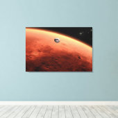 Toile Mars Science Laboratory approchant Mars. (Insitu (Plancher de Bois))