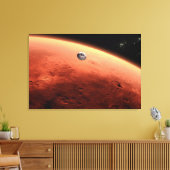 Toile Mars Science Laboratory approchant Mars. (Insitu(Salon))