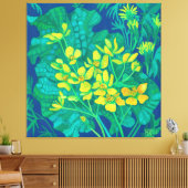 Toile Marsh Marigold Fleurs sauvages d'été peinture flor (Insitu(Salon))