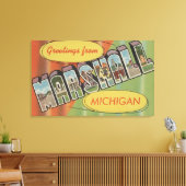 Toile Marshall, Michigan - Scènes de grandes lettres (Insitu(Salon))