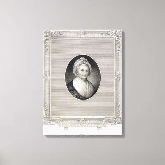 Toile Martha Washington, gravée par James Barton Longac (Recto)