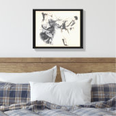 Toile Martial Arts Side Kick Dessin (Insitu(Chambre))