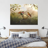 Toile MARTIN J. HEADE Deux colibris à un nid (1863) (Insitu(Chambre))
