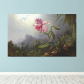 Toile MARTIN J. HEADE - Deux colibris avec une orchidée (Insitu (Plancher de Bois))