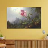 Toile MARTIN J. HEADE - Deux colibris avec une orchidée (Insitu(Salon))