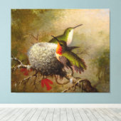 Toile MARTIN J. HEADE - Deux jets de rubis par leur nid  (Insitu (Plancher de Bois))