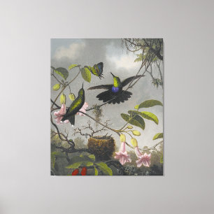 Toile MARTIN J. HEADE - Fork-tailed Woodnymph - 1863-64