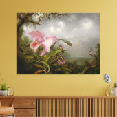 Toile MARTIN J. HEADE - Orchidée et colibri - c. 1885 (Insitu(Salon))