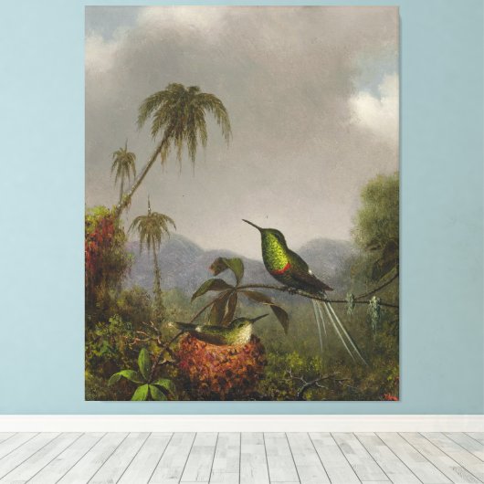 TOILE MARTIN JOHNSON HEADE - DEUX TROUILS - 1864-65 - (Insitu (Plancher de Bois))