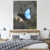 Toile MARTIN JOHNSON HEADE - Papillon bleu Morpho - (Insitu(Chambre))