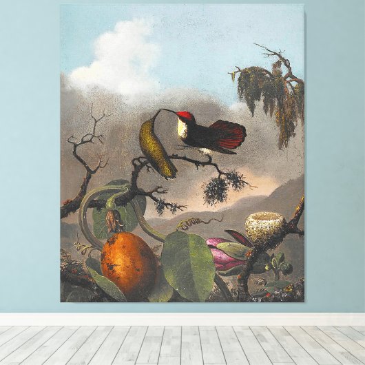 Toile MARTIN JOHNSON HEADE - Ruby-Topaz - c. 1863-1864- (Insitu (Plancher de Bois))