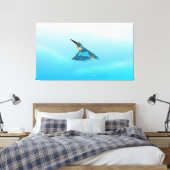 Toile martin-pêcheur oiseau (Insitu(Chambre))