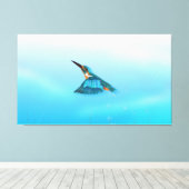 Toile martin-pêcheur oiseau (Insitu (Plancher de Bois))