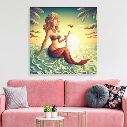 Toile Martini Classy Mermaid Thunder_Cove (Insitu(Salon))