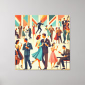 Toile Martini de style moderne du milieu du siècle au cl (Recto)