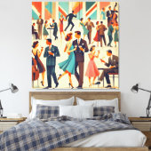 Toile Martini de style moderne du milieu du siècle au cl (Insitu(Chambre))