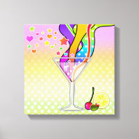 MARTINI DE STYLE POP ART DES ANNÉES SOIXANTE