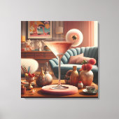 Toile Martini Fleur de Cerisier Atomique (Recto)