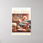 Toile Martini Fleur de Cerisier Atomique (Recto)