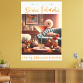 Toile Martini Fleur de Cerisier Atomique (Insitu(Salon))