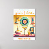 Toile Martini lapin atomique Futuriste du milieu du sièc (Recto)